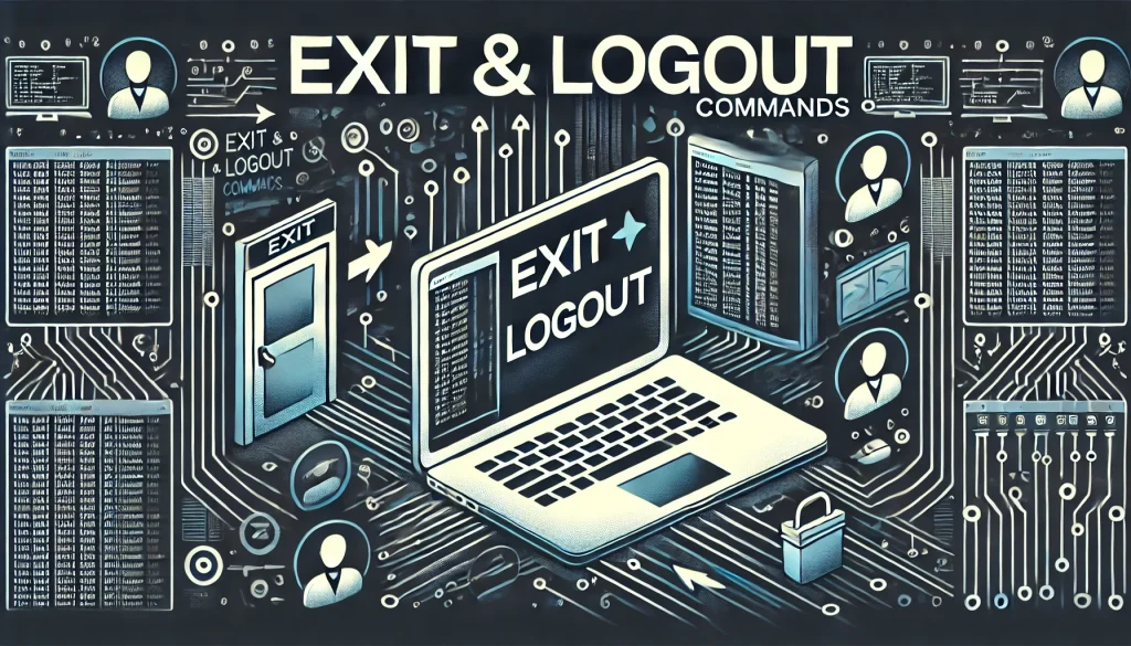 exitとlogout