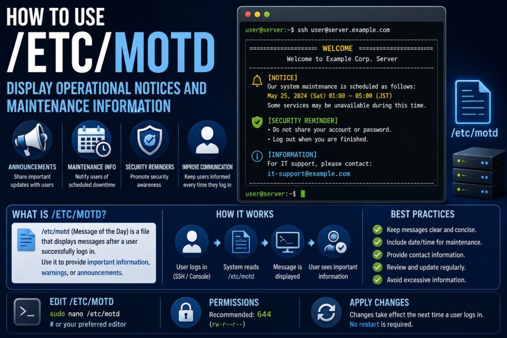/etc/motdの活用方法