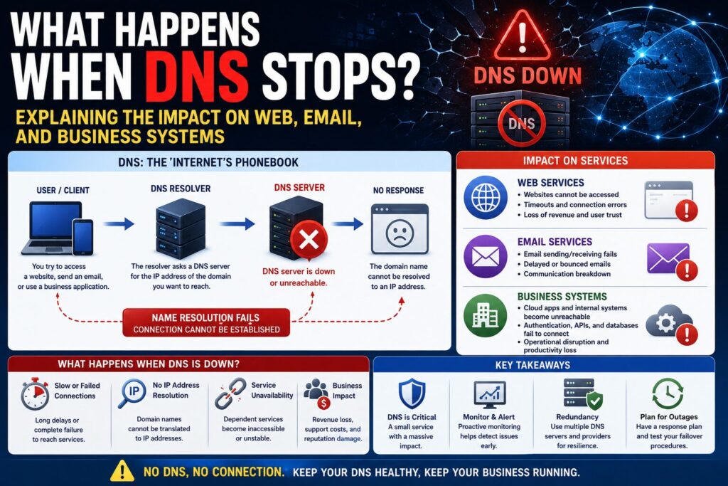 DNS停止の影響