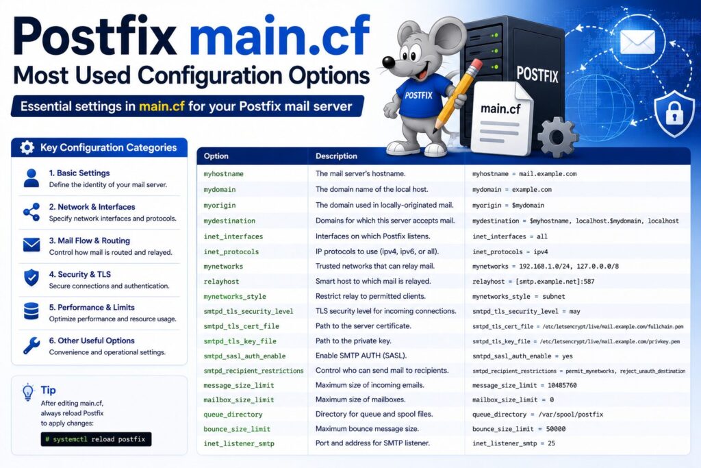 Postfixのmain.cf