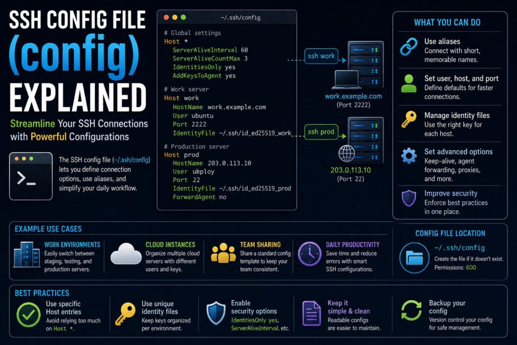 SSH設定ファイル（config）の使い方