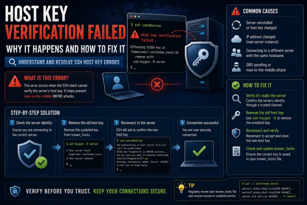 Host key verification failed の原因