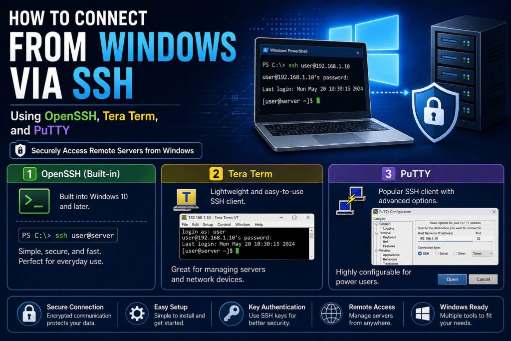 WindowsからSSH接続する方法